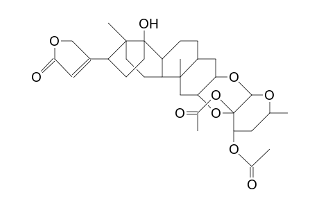 Di-O-acetyl-gomphoside, (2.alpha.,3.beta.-R,5.alpha.-H)