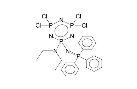 2-DIETHYLAMINO-2-TRIPHENYLPHOSPHIMINOTETRACHLOROPHOSPHAZENE