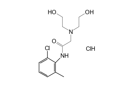 2-[bis(2-hydroxyethyl)amino]-6'-chloro-o-acetotoluidide, monohydrochloride