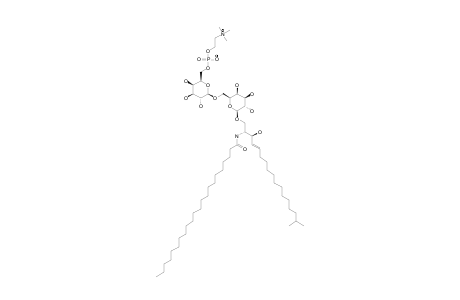 #2;N-DOCOSANOYL-1-O-[6-O-(2-TRIMETHYLAMMONIOETHOXY)-PHOSPHINATE-BETA-D-GALACTOPYRANOSYL-(1->6)-BETA-D-GALACTOPYRANOSYL]-(4E)-16-METHYLHEPTADECASPHINGENI