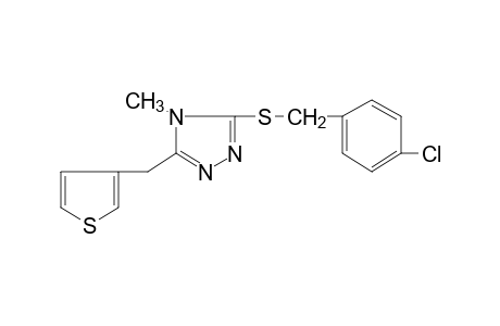 3-[(p-chlorobenzyl)thio]-4-methyl-5-(3-thenyl)-4H-1,2,4-triazole