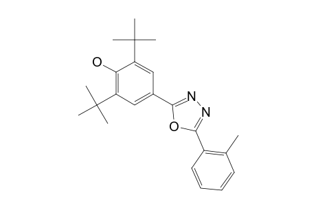 2,6-DI-TERT.-BUTYL-4-[5-(2-METHYLPHENYL)-1,3,4-OXADIAZOL-2-YL]-PHENOL