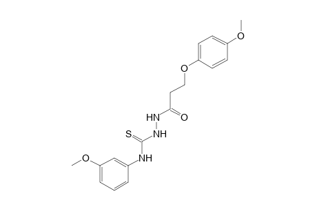 1-[3-(p-methoxyphenoxy)propionyl]-4-(m-methoxyphenyl)-3-thiosemicarbazide