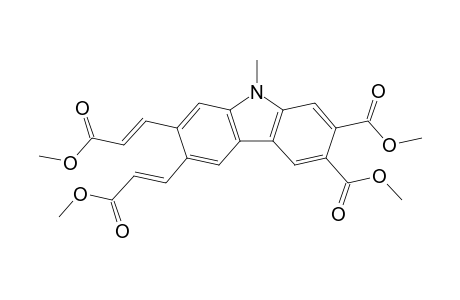 Dimethyl 6,7-bis((E)-3-methoxy-3-oxoprop-1-enyl)-9-methyl-9H-carbazole-2,3-dicarboxylate