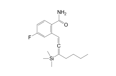 4-Fluoro-2-[3-(trimethylsilyl)hepta-1,2-dien-1-yl]benzamide