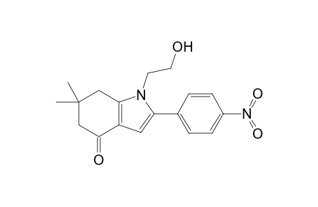 1-(2-hydroxyethyl)-6,6-dimethyl-2-(4-nitrophenyl)-5,7-dihydroindol-4-one