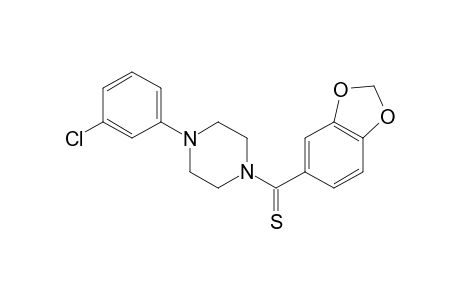 1-(m-chlorophenyl)-4-(thiopiperonylyl)piperazine