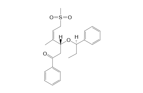 (3R,4Z)-4-METHYL-6-(METHYLSULFONYL)-1-PHENYL-3-[(R)-1-PHENYLPROPOXY]-HEX-4-EN-1-ONE