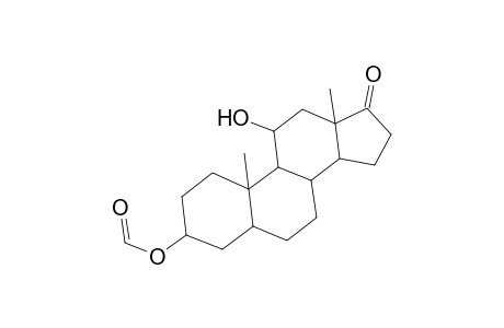 5.alpha.-Androstan-17-one, 3.alpha.,11.beta.-dihydroxy-, 3-formate