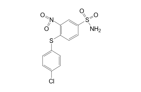 4-[(p-chlorophenyl)thio]-3-nitrobenzenesulfonamide