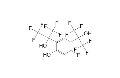 5-Fluoro-2,4-bis-(2,2,2-trifluoro-1-hydroxy-1-trifluoromethyl-ethyl)-phenol