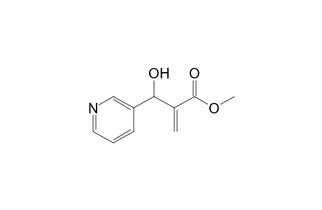 3-Pyridinepropanoic acid, beta-hydroxy-alpha-methylene-, methyl ester