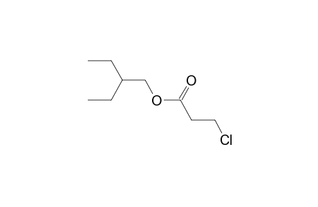 3-chloropropionic acid, 2-ethylbutyl ester