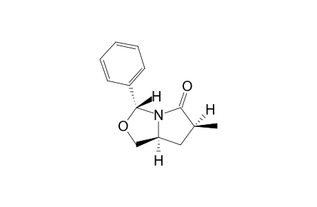 [3R-(3-ALPHA,6-BETA,7A-ALPHA)]-6-METHYL-3-PHENYL-3H,5H-TETRAHYDROPYRROLO-[1,2-C]-OXAZOL-5-ONE