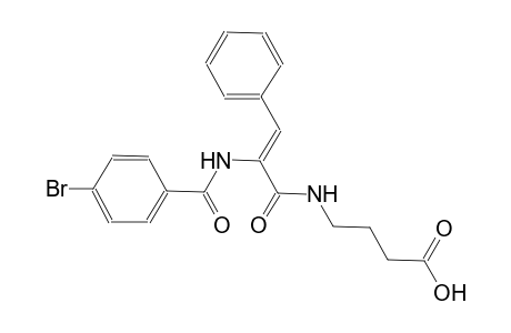 4-[[(Z)-2-[(4-bromobenzoyl)amino]-3-phenyl-acryloyl]amino]butyric acid