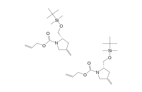 (2-S)-N-(ALLYLOXYCARBONYL)-2-(TERT.-BUTYLDIMETHYLSILYLOXYMETHYL)-4-METHYLIDENEPYRROLIDINE