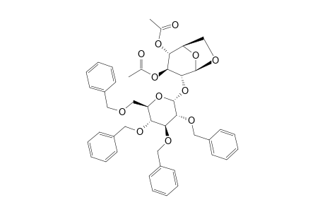 3,4-DI-O-ACETYL-1,6-ANHYDRO-2-O-(2,3,4,6-TETRA-O-BENZYL-ALPHA-D-GLUCOPYRANOSYL)-BETA-D-GLUCOPYRANOSE