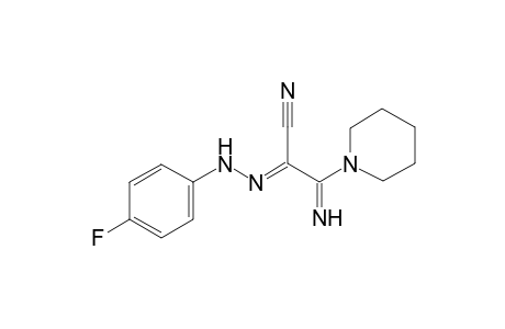 (2E)-2-[(4-Fluorophenyl)hydrazono]-3-imino-3-(1-piperidinyl)propanenitrile