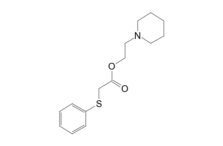 (PHENYLTHIO)ACETIC ACID, 2-PIPERIDINOETHYL ESTER