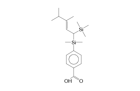 4-[(3,4-Dimethyl-1-trimethylsilylpent-2-enyl)-dimethylsilyl]benzoic acid