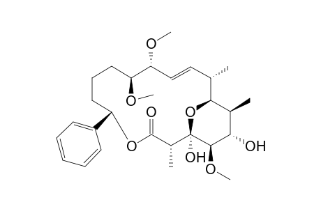 (1S,2S,3E,5R,6S,10S,13S,14R,15R,16S,17S)-14,16-dihydroxy-5,6,15-trimethoxy-2,13,17-trimethyl-10-phenyl-11,18-dioxabicyclo[12.3.1]octadec-3-en-12-one