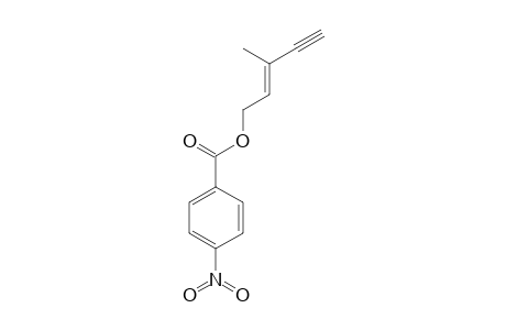 Benzoic acid, 4-nitro-,(3-methyl-2-penten-4-ynyl)ester