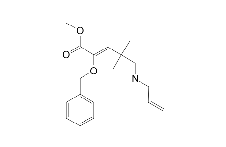 Z-METHYL-5-ALLYLAMINO-2-BENZYLOXY-4,4-DIMETHYLPENT-2-ENOATE