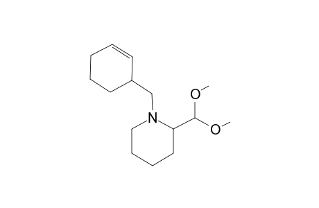 1-(2-Cyclohexenyl-1-methyl)-2-(1,1-dimethoxymethyl)piperidine