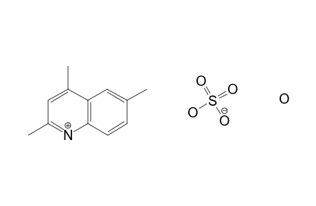 2,4,6-TRIMETHYLQUINOLINE, SULFATE, HYDRATE (1:1:1)