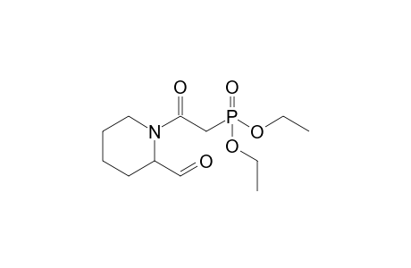 1-(2-Diethoxyphosphoryl-1-oxoethyl)-2-piperidinecarboxaldehyde