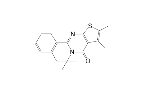 6,6,9,10-Tetramethyl-5,6-dihydro-8H-thieno[2',3':4,5]pyrimido[2,1-a]isoquinolin-8-one