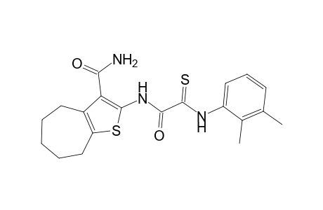 2-[(2,3-dimethyl-phenylaminooxothioacetyl)-amino]-5,6,7,8-tetrahydro-4H-cyclohepta[b]thiophene-3-carboxylic acid amide