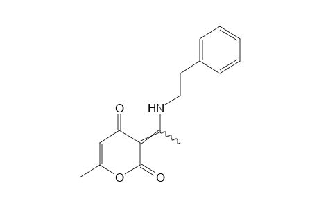 5-HYDROXY-2-[1-(PHENETHYLAMINO)ETHYLIDENE]-3-OXO-4-HEXENOIC ACID, delta-LACTONE