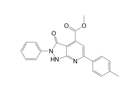 Methyl 3-Oxo-2-phenyl-6-p-tolyl-2,3-dihydro-1H-pyrazolo-[3,4-b]pyridine-4-carboxylate