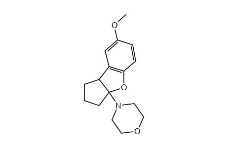 4-(7-methoxy-2,3,3a,8b-tetrahydro-1H-cyclopenta[b]benzofuran-3a-yl)morpholine