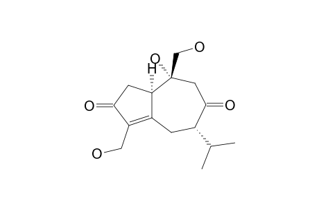 10-ALPHA,14,15-TRIHYDROXY-(1-ALPHA-H,7-BETA-H)-GUAI-4-EN-3,8-DIONE