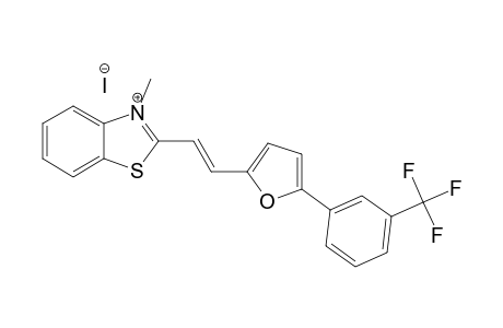 2-[(E)-2-[5-[3-(TRIFLUOROMETHYL)-PHENYL]-FURAN-2-YL]-VINYL]-3-METHYL-1,3-BENZOTHIAZOLIUM-IODIDE