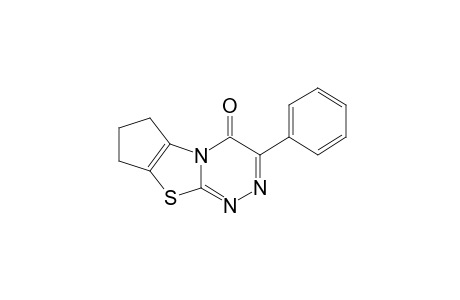 7,8-dihydro-3-phenyl-4H,6H-cyclopenta[4,5]thiazolo[2,3-c]-as-triazin-4-one