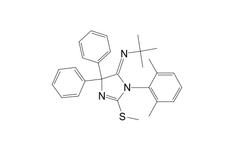 5-(tert-butylimino)-1-(2,6-dimethylphenyl)-4,4-diphenyl-2-(methylthio)-2-imidazoline