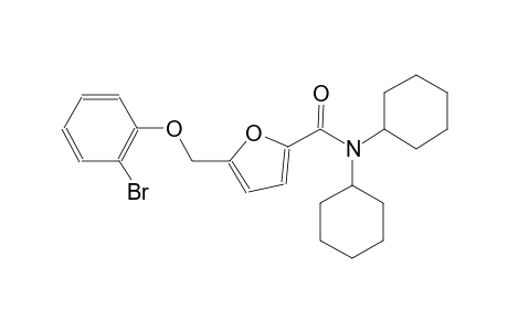 5-[(2-bromophenoxy)methyl]-N,N-dicyclohexyl-2-furamide