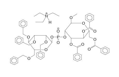 METHYL 3,4,6-TRI-O-BENZOYL-2-O-(2,3,4,6-TETRA-O-BENZYL-ALPHA-D-MANNOPYRANOSYLPHOSPHORYL)-ALPHA-D-MANNOPYRANOSIDE, TRIETHYLAMMONIUM SALT