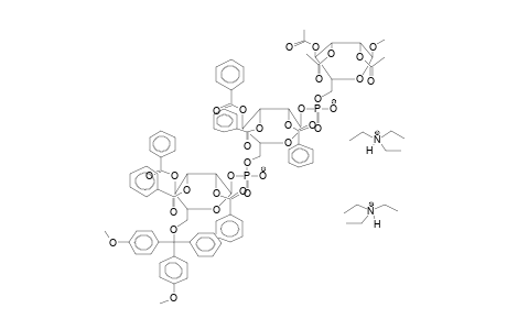 METHYL 6-O-DIMETHOXYTRITYL-DI(2,3,4-TRI-O-BENZOYL-ALPHA-D-MANNOPYRANOSYLPHOSPHATE)-2,3,4-TRI-O-ACETYL-ALPHA-D-MANNOPYRANOSIDE,BIS(TRIETHYLAMMONIUM) SALT