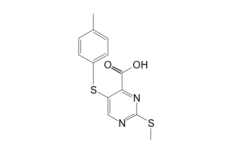 2-(METHYLTHIO)-5-(p-TOLYLTHIO)-4-PYRIMIDINECARBOXYLIC ACID